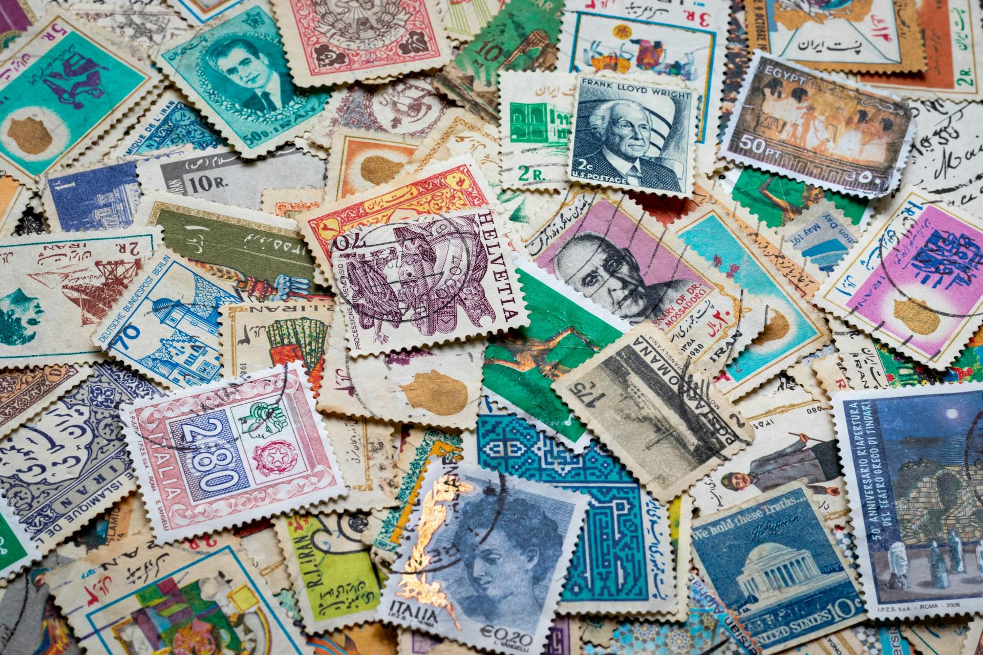 Postage stamps for a letter to your future self.